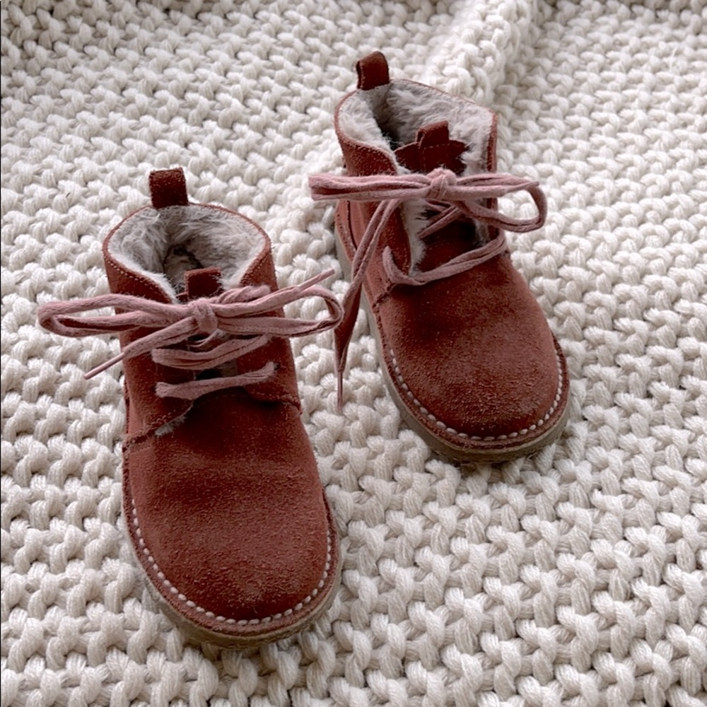 Zara fur lined boot